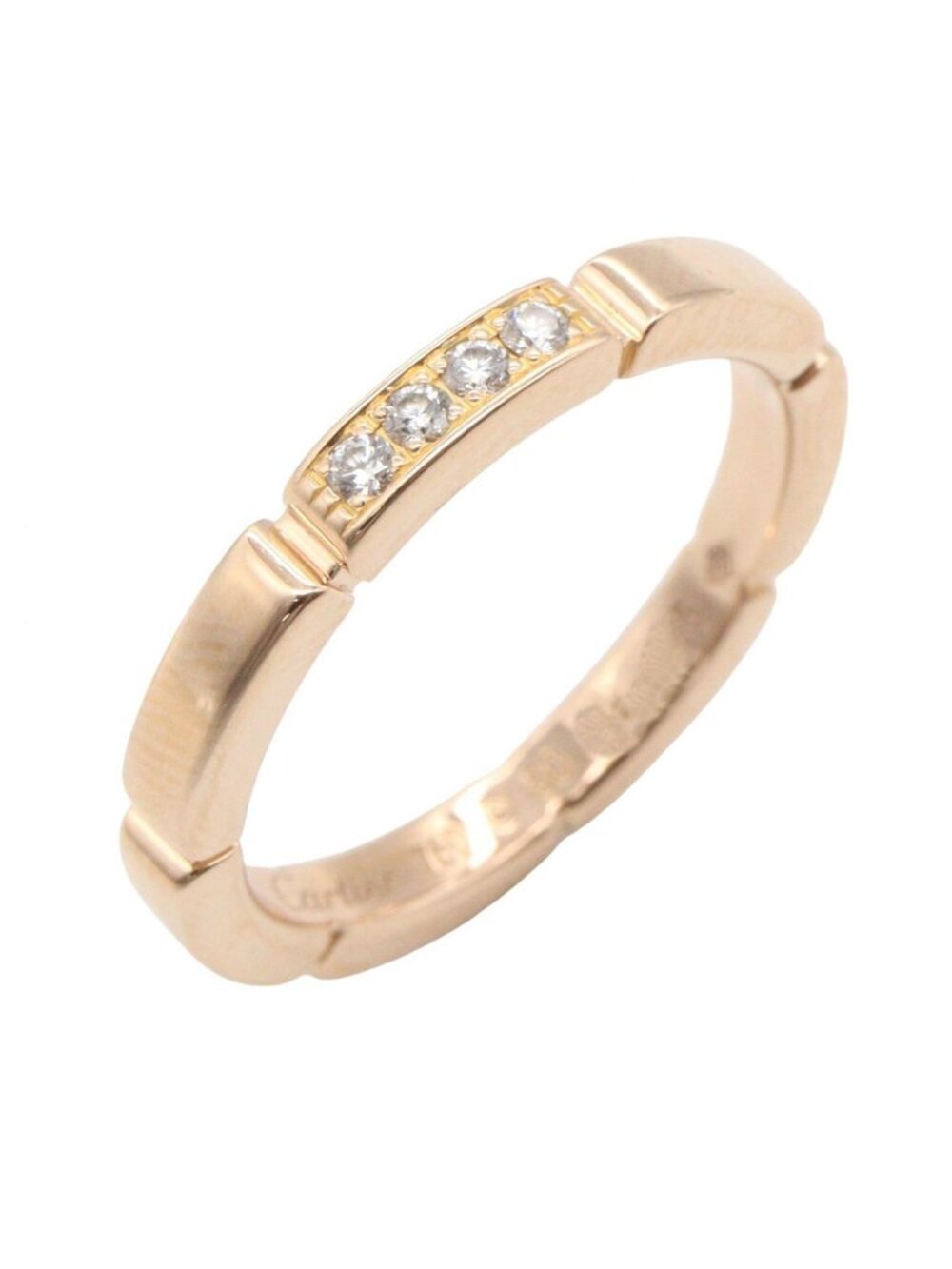 Cartier Ring Maillon Panthere Diamond 18k Pink Gold